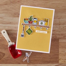 Hero Arts Clear Stamp & DIE Set - Retro Kitchen / On the Shelf